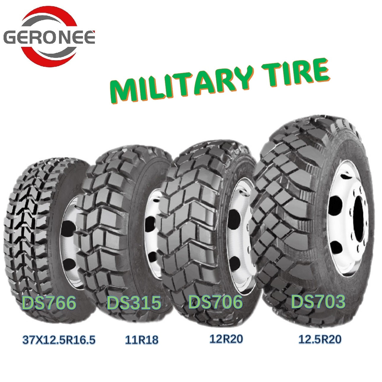 Military Tyre 37X12.5r16.5 Hummer Humvee 4X4 Light Truck Mt Tyres ...